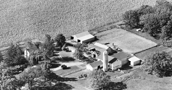 Vintage Aerial photo from 1964 in Stephenson County, IL
