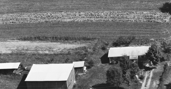 Vintage Aerial photo from 1987 in Lee County, VA
