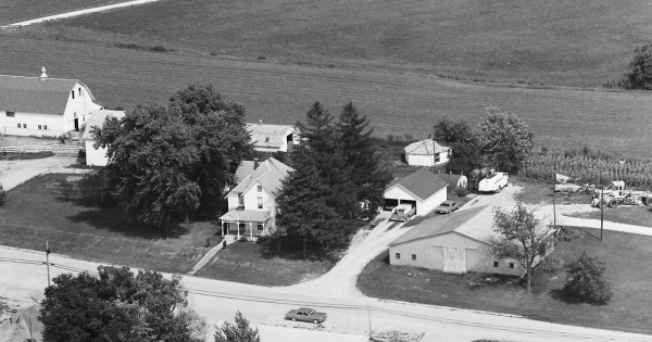 Vintage Aerial photo from 1973 in Jo Daviess County, IL
