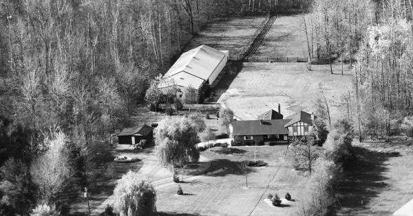 Vintage Aerial photo from 1986 in St. Clair County, MI