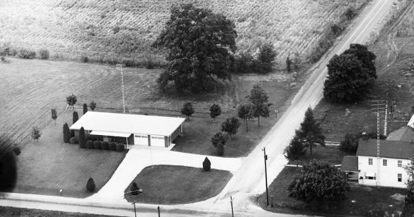 Vintage Aerial photo from 1971 in Randolph County, IN