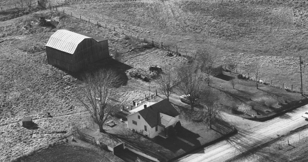 Vintage Aerial photo from 1980 in Hardin County, KY
