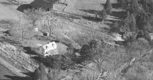 Vintage Aerial photo from 1980 in Madison County, KY