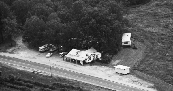 Vintage Aerial photo from 1987 in Banks County, GA