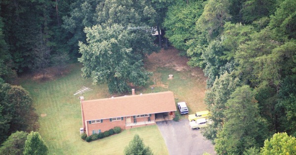 Vintage Aerial photo from 2001 in Orange County, VA