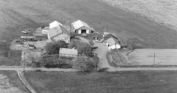 Vintage Aerial photo from 1982 in Bucks County, PA
