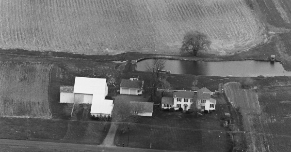 Vintage Aerial photo from 1982 in Bucks County, PA