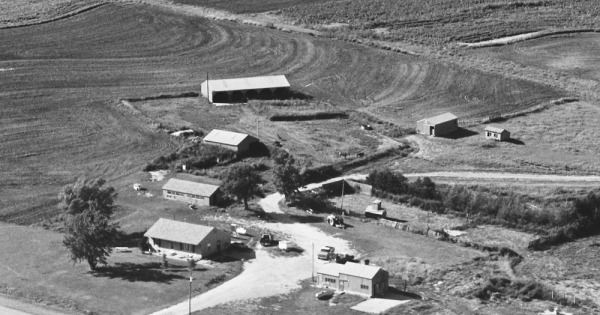 Vintage Aerial photo from 1981 in Nemaha County, KS