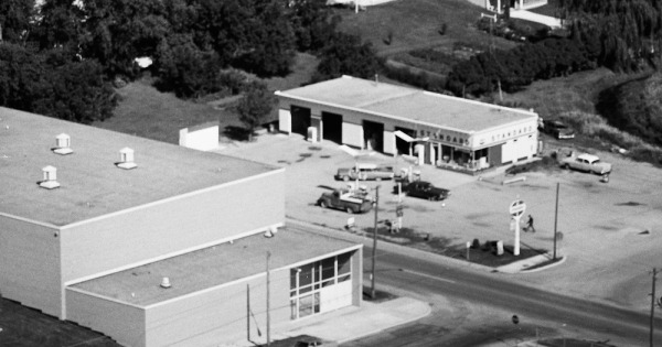 Vintage Aerial photo from 1967 in Waseca County, MN