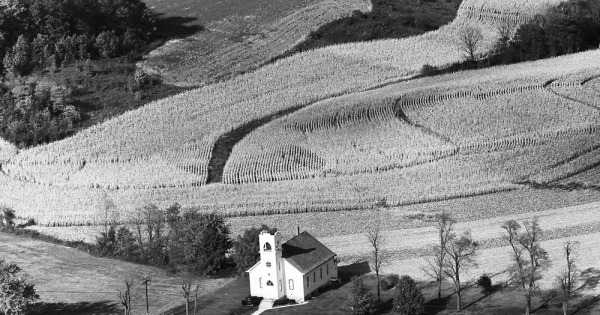 Vintage Aerial photo from 1972 in Baltimore County, MD