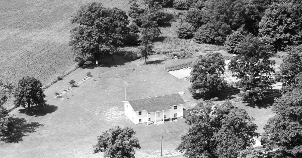 Vintage Aerial photo from 1971 in Henry County, IN