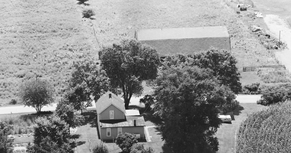 Vintage Aerial photo from 1982 in Huntington County, IN