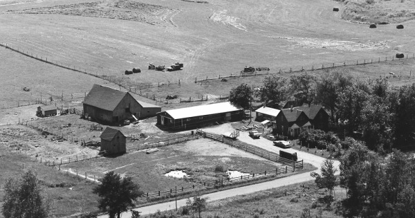 Vintage Aerial photo from 1983 in Pine County, MN