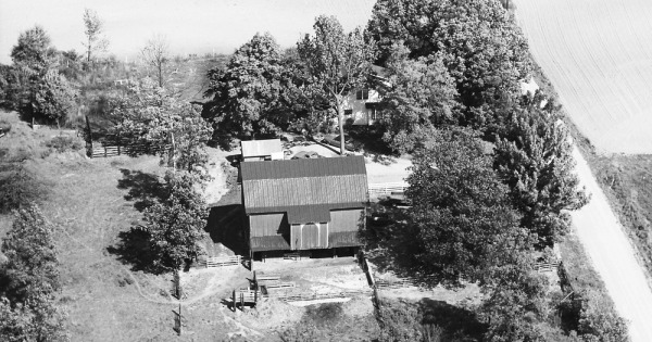 Vintage Aerial photo from 1966 in Noble County, IN