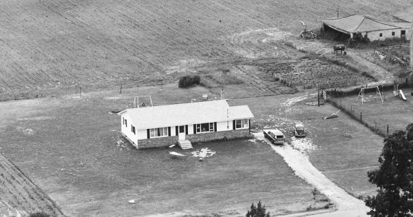 Vintage Aerial photo from 1972 in Ingham County, MI