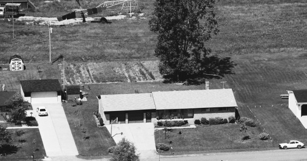 Vintage Aerial photo from 1983 in Macomb County, MI
