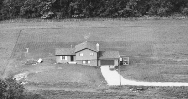 Vintage Aerial photo from 1988 in Livingston County, MI