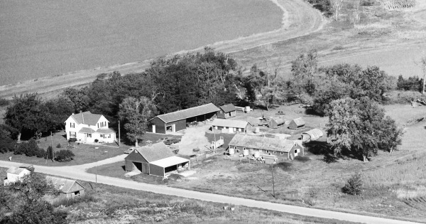 Vintage Aerial photo from 1988 in Plymouth County, IA