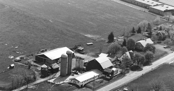 Vintage Aerial photo from 1982 in Bucks County, PA