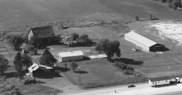 Vintage Aerial photo from 1985 in Polk County, WI