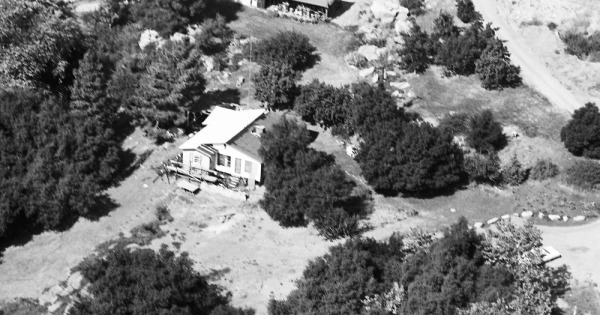 Vintage Aerial photo from 1967 in San Diego County, CA