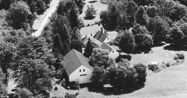 Vintage Aerial photo from 1969 in York County, ME