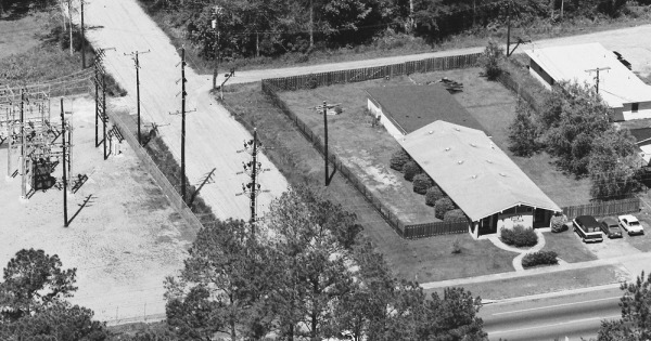 Vintage Aerial photo from 1984 in Effingham County, GA