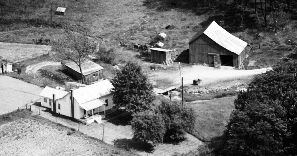 Vintage Aerial photo from 1976 in Decatur County, IN