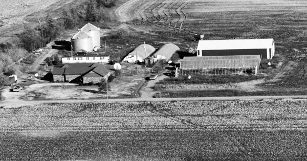 Vintage Aerial photo from 1984 in Pemiscot County, MO