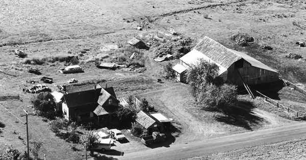 Vintage Aerial photo from 1968 in Clark County, WA