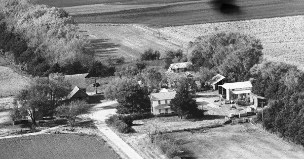Vintage Aerial photo from 1973 in Nemaha County, KS