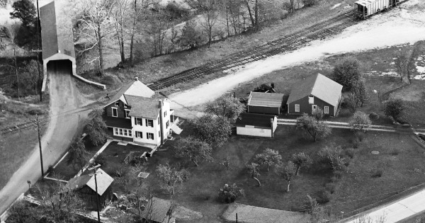 Vintage Aerial photo from 1963 in Carbon County, PA
