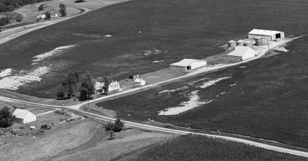 Vintage Aerial photo from 1978 in Morgan County, IL