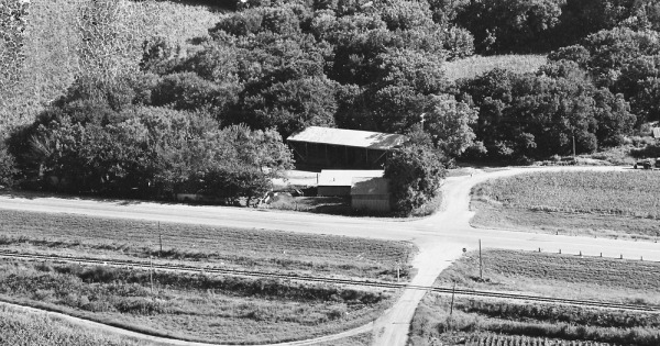 Vintage Aerial photo from 1968 in Butler County, KS