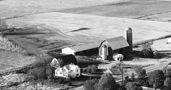 Vintage Aerial photo from 1972 in Kent County, MI