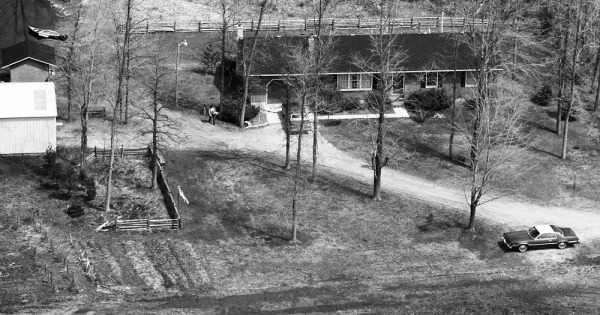 Vintage Aerial photo from 1988 in Midland County, MI