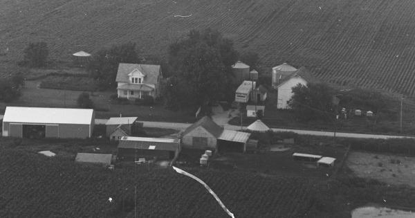 Vintage Aerial photo from 1981 in Jefferson County, IA