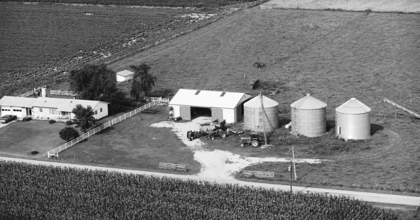 Vintage Aerial photo from 1979 in Shelby County, IN