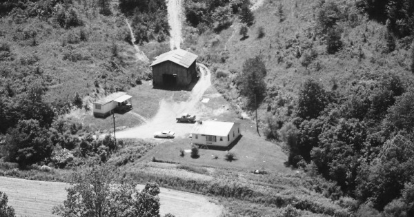 Vintage Aerial photo from 1984 in Magoffin County, KY