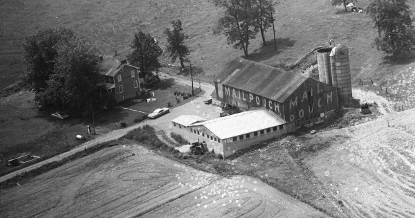Vintage Aerial photo from 1969 in Huntingdon County, PA