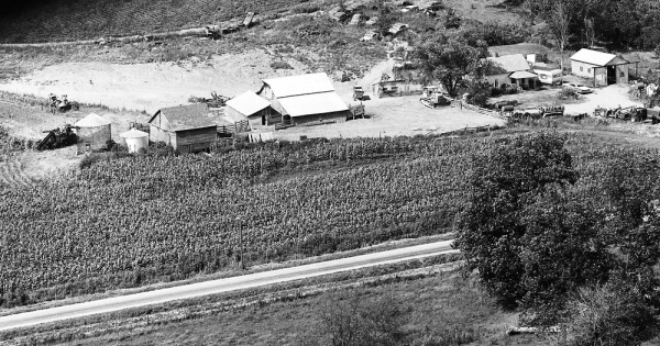 Vintage Aerial photo from 1970 in McDonough County, IL