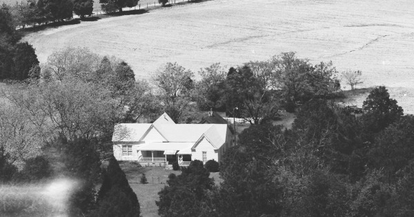 Vintage Aerial photo from 1983 in Burke County, GA