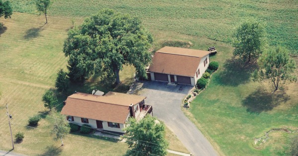 Vintage Aerial photo from 2002 in Mifflin County, PA