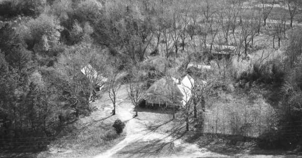 Vintage Aerial photo from 1984 in Butts County, GA