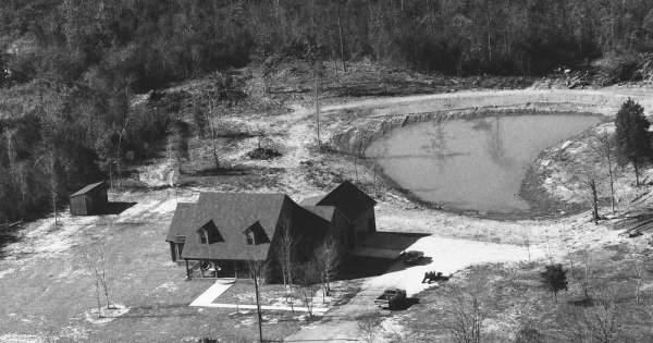 Vintage Aerial photo from 1990 in Jackson County, AL