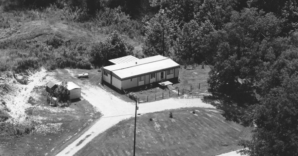 Vintage Aerial photo from 1984 in Warren County, MS