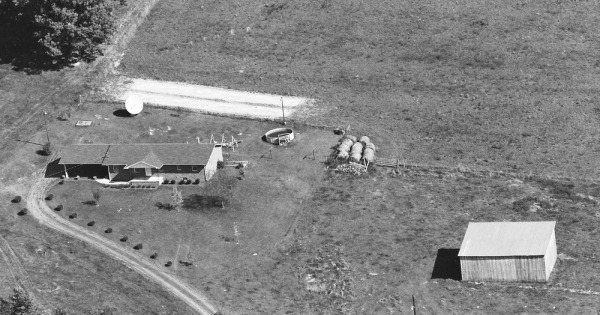 Vintage Aerial photo from 1987 in Lee County, VA