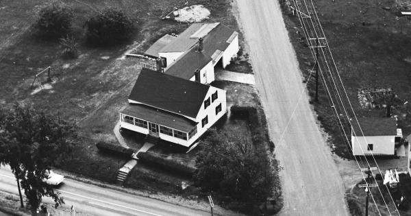 Vintage Aerial photo from 1964 in Strafford County, NH