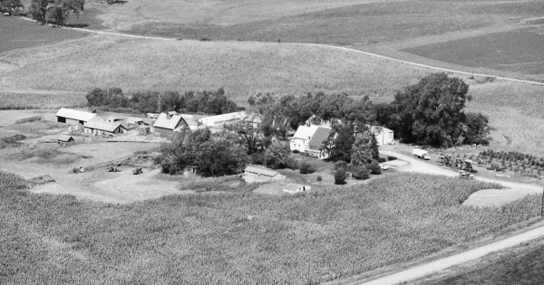 Vintage Aerial photo from 1984 in Burt County, NE