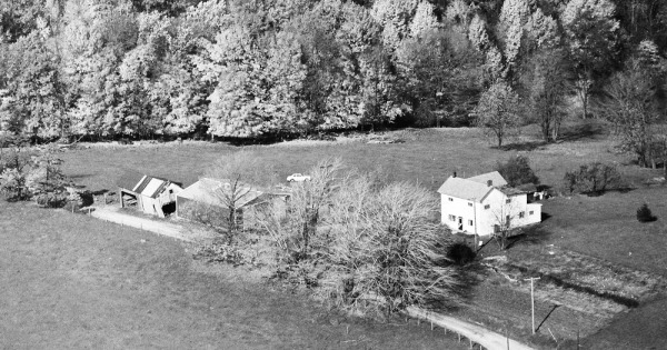 Vintage Aerial photo from 1986 in Belmont County, OH